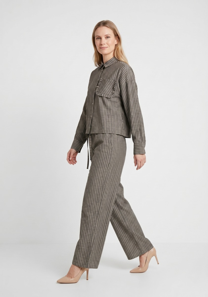 TIFFANY Hansina Pants, Deepest Grey Stripe