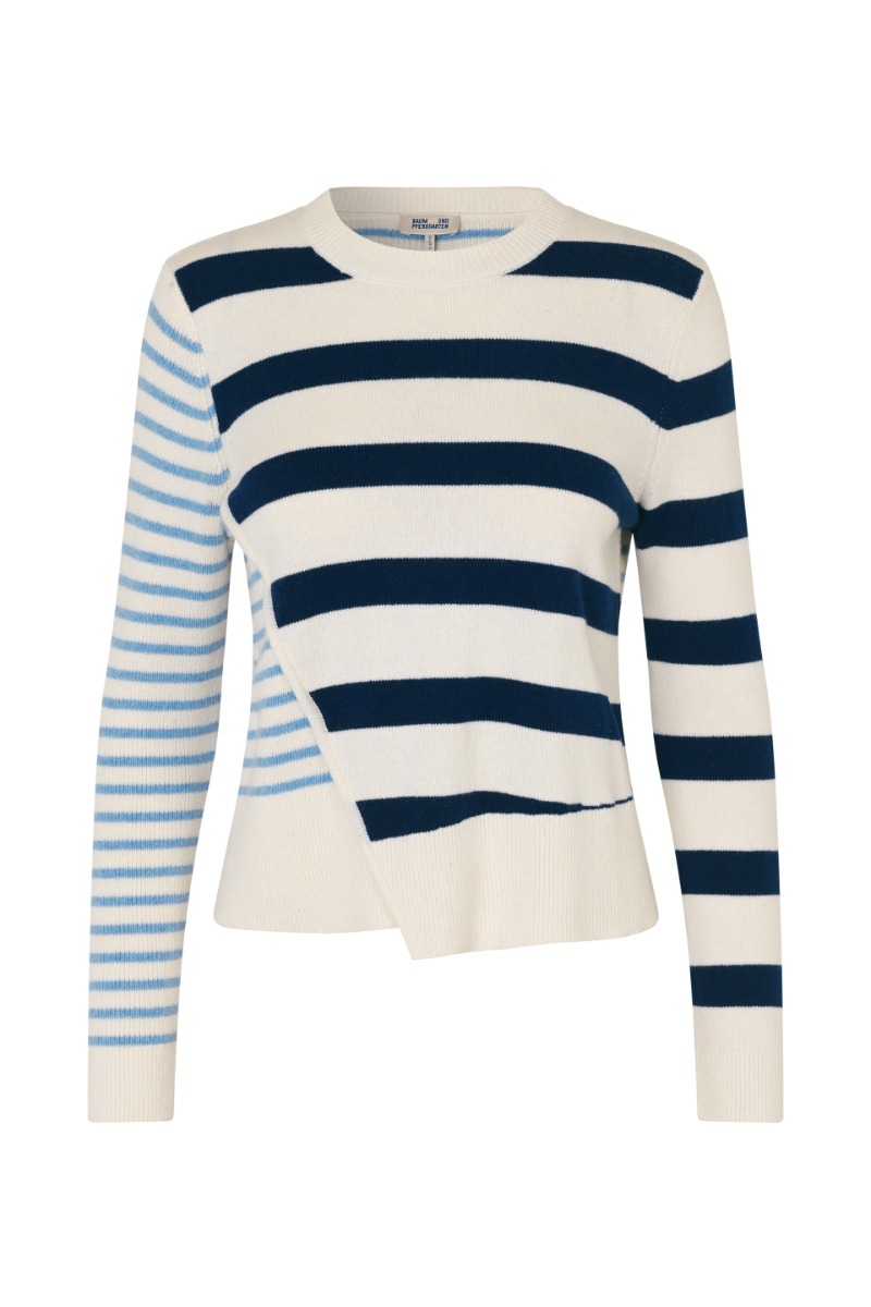 BAUM UND PFERDGARTEN Centa Blouse, Blue Breton Stripe
