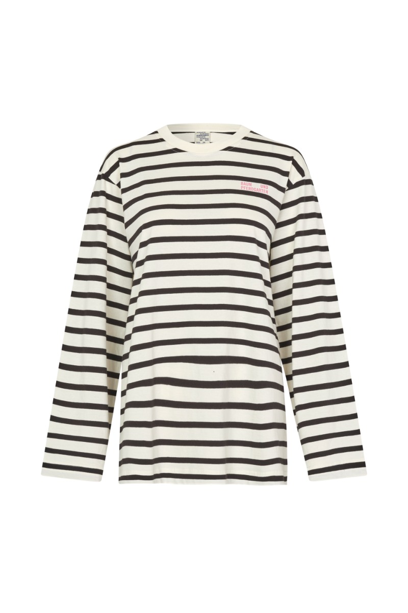 BAUM UND PFERDGARTEN Jeevana Blouse, Black Whisper Stripe