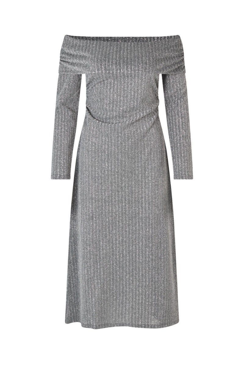 Baum Und Pferdgarten Joa Dress, Silver Lurex Pinstripe