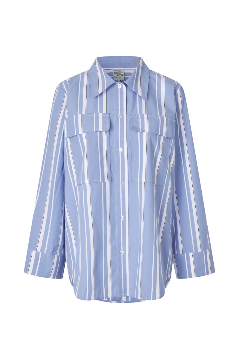 Baum Und Pferdgarten Milo Shirt, Breezy Blue Stripe