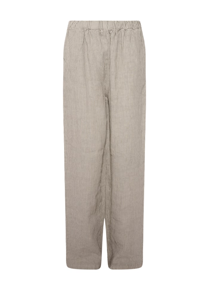 TIFFANY 18870 Pants Stripe Linen, Nougat Stripe