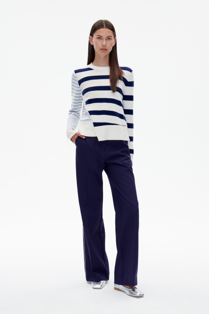 BAUM UND PFERDGARTEN Centa Blouse, Blue Breton Stripe