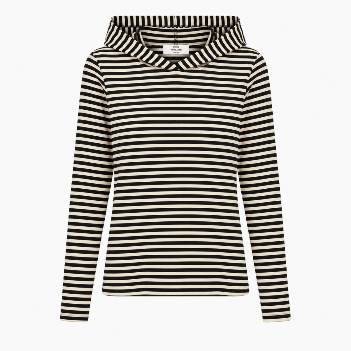 Mads Nørgaard Tutti Hood Stripe, Black/vanilla Ice