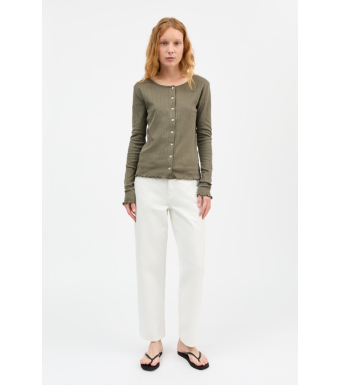 Skall Studio Edie Cardigan Gots, Olive