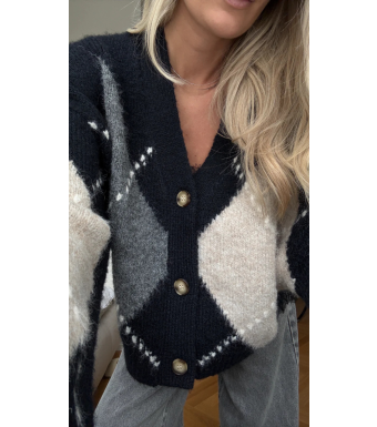 Noella N-laiana Knit Cardigan, Navy Mix