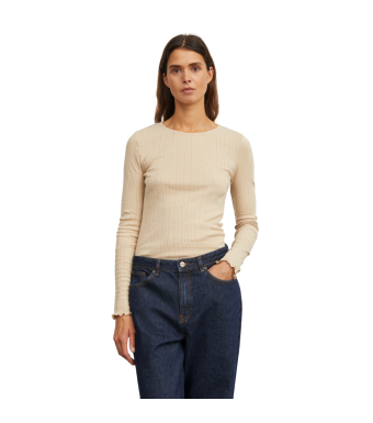 Skall Studio Edie Blouse L/s, Light Beige