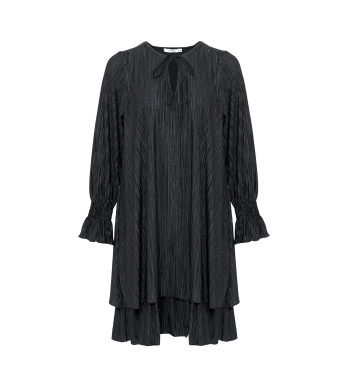 Noella Cassey Pleat Dress Polyester, Black