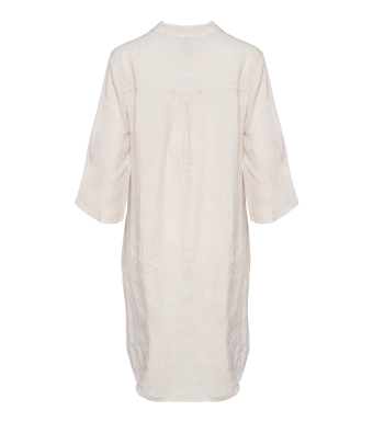 Tiffany 17690 Long Shirt Dress Linen, Light Beige