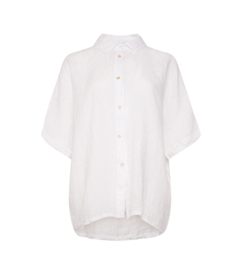 TIFFANY Abbi Shirt Linen, White