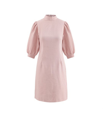Noella Vix Dress Cotton, Rose Check