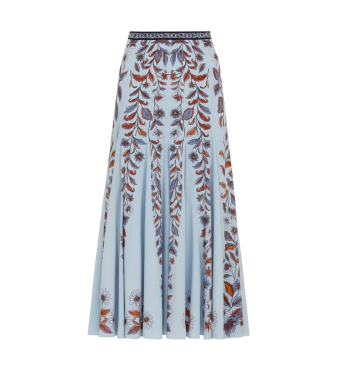 Farm Rio Maxi Skirt Marcelle, Marcelle Soft Blue