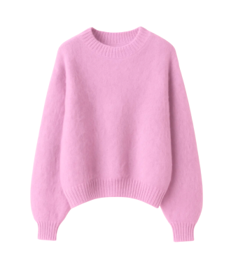 Opal Studio Mana Mohair O-neck, Pink Lavender,  80% Mohair