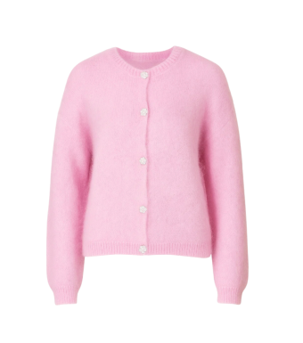 Opal Studio Mana Mohair Cardigan, Pink Lavender,  80% Mohair