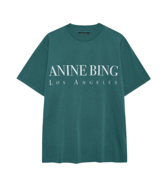 Anine Bing Ashton Tee Los Angeles, Dark Teal
