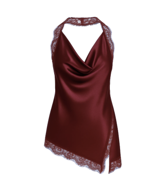 Opal Studio Lucia Lace Top, Bordeaux