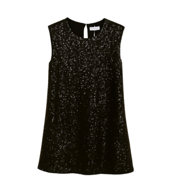 Opal Studio Lynn Sequin Dress, Black