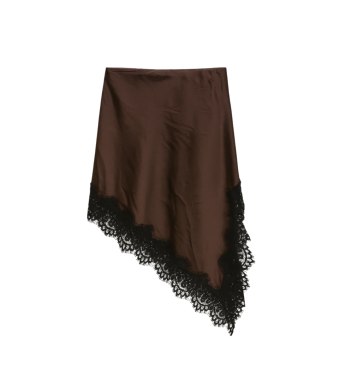 Opal Studio Lucia Pirate Lace Skirt, Chocolate