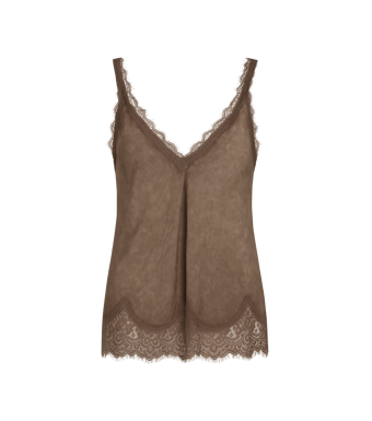 Tiffany Clothing Luna Lace Top, Nougat