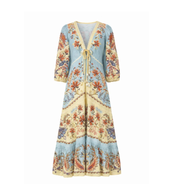 Farm Rio Maxi Dress, Boho Beauty Butter