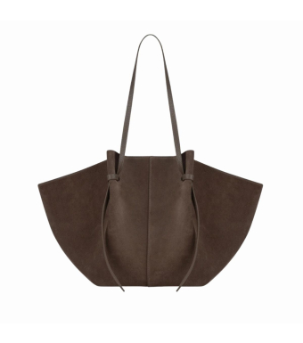 YUZEFI Large Mochi Suede, Nutmeg