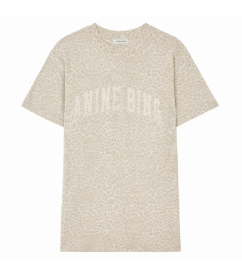 Anine Bing Cade Tee Anine Bing, Washed White Leopard