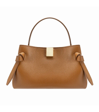 YUZEFI Gyoza Mini Pebble Grain Leather, Hazel