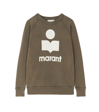 Isabel Marant Millyny Sweatshirt, Dark Bronze/ecru