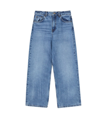 Skall Studio Taylor Cropped Jeans, Worn Mid Blue