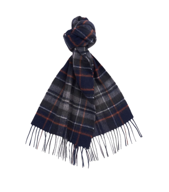 Barbour Tartan Scarf Lampwool, Navy