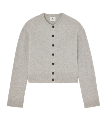 Anine Bing Joye Cardigan, Light Heather Grey