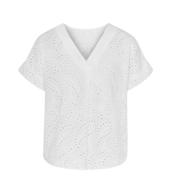 Opal Studio Frida Top Broderi Anglaise, White