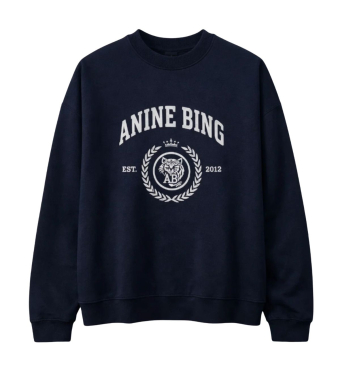 Anine Bing Miles Sweatshirt Collegiate, Dark Navy