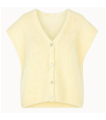 Opal Studio Mana Vest 80% Mohair, Butter Yellow