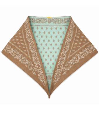 Guest In Residence The Wild Rag Scarf 100% Cashmere, Almond/seaglass