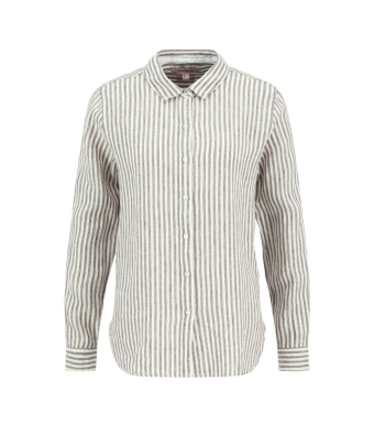 Barbour Marine Shirt, Dusky Khaki Stripe