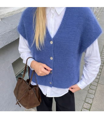 Opal Studio Mana Vest 80% Mohair, Blueberry