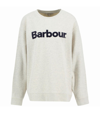 Barbour Hartland Crew Sweatshirt, Cloud Marl