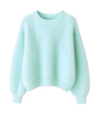 Opal Studio Mana Mohair O-neck, Mint, 80% Mohair