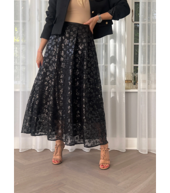 Emm Copenhagen Fleur De Palet Skirt, Black