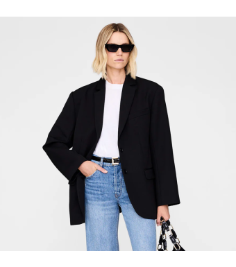 Anine Bing Quinn Blazer A-01-7073-139, Black