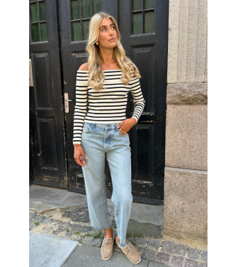 Opal Studio Filna Off Shoulder, Off White/black