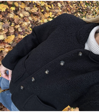 Tiffany Clothing Malou Teddy Jakcet/cardigan, Black