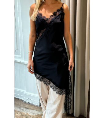 Opal Studio Lucia Lace Dress, Black