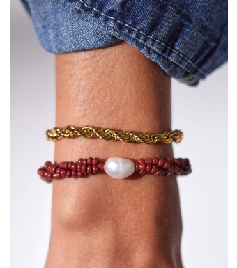 Anni Lu Golden Rope Bracelet, Gold