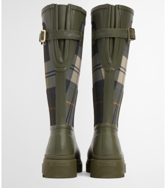 Barbour Dena Tall Welly Boots, Ancient Tartan