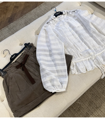 Isabel Marant Nirma Shorts, Dark Bronze