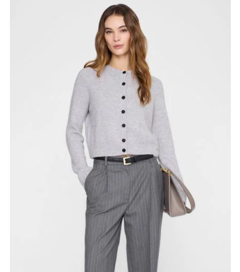 Anine Bing Joye Cardigan, Light Heather Grey