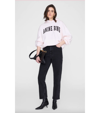 Anine Bing Harvey Sweatshirt S-08-5185, Washed Pink
