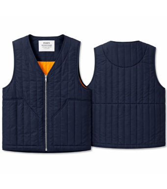 Mads Nørgaard Francis Vest Poly Twill, Sky Captain